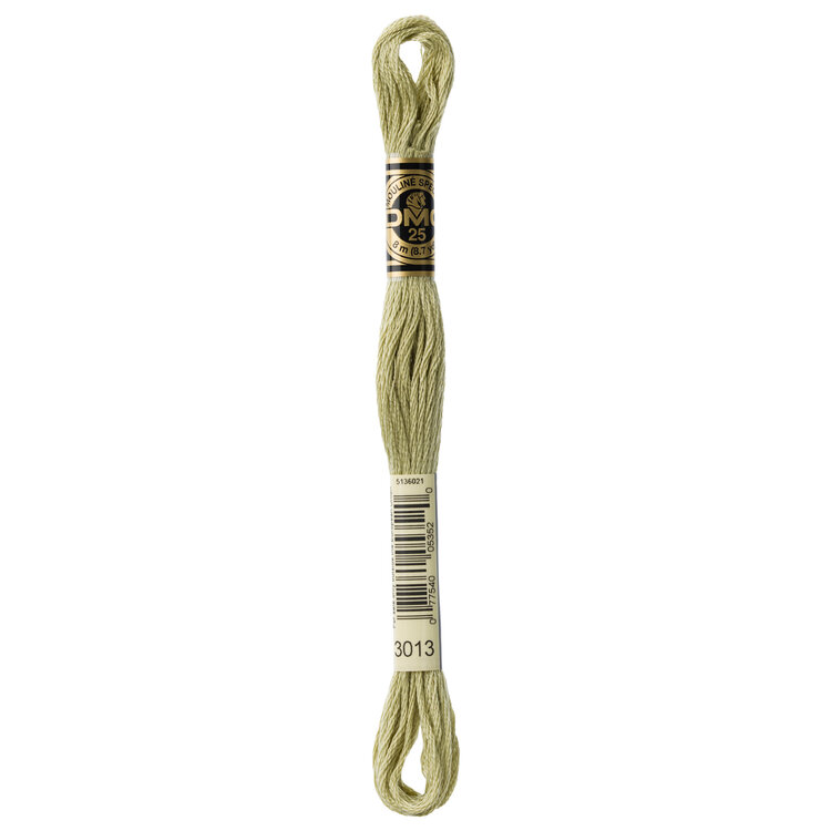 DMC Embroidery Floss 3013 (Green Oyster)