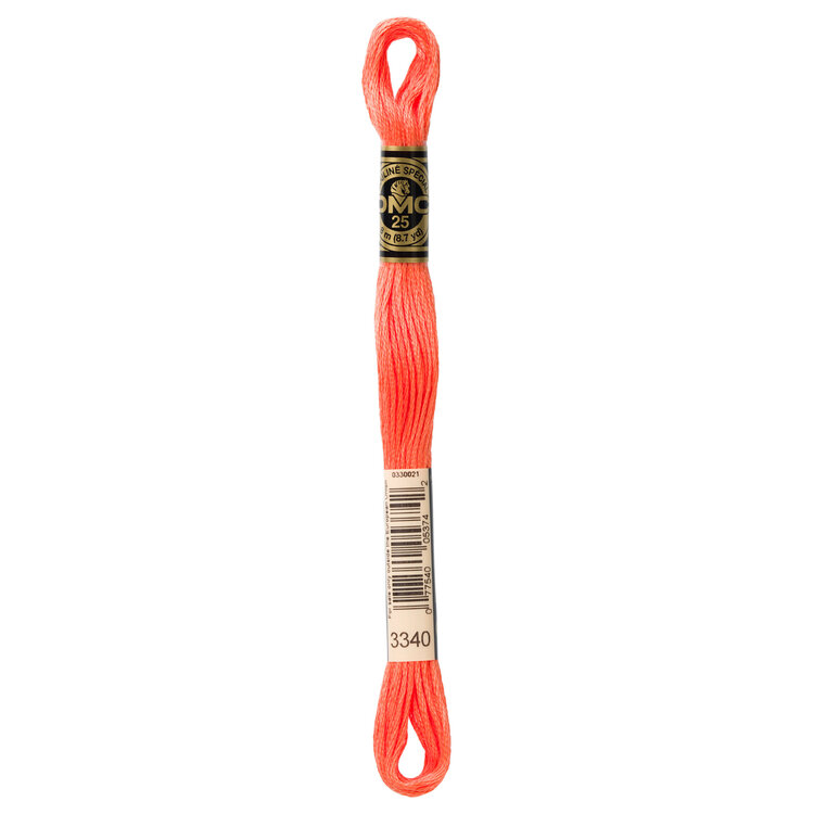 DMC Embroidery Floss 3340 (Hot Peach)