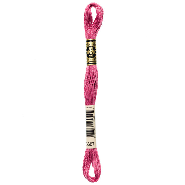 DMC Embroidery Floss 3687 (Berry Smoothie)