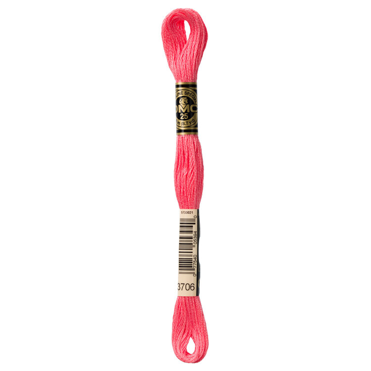 DMC Embroidery Floss 3706 (Flamingo)