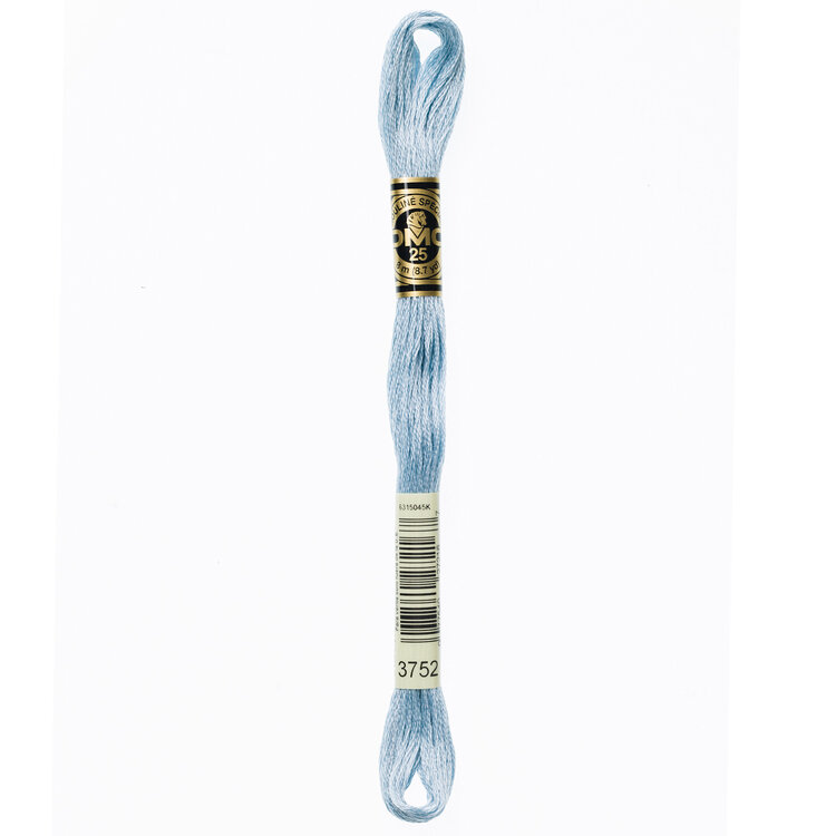 DMC Embroidery Floss 3752 (Light Porcelain Blue)