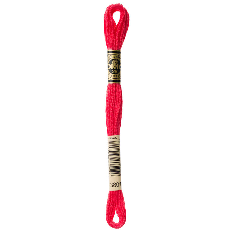 DMC Embroidery Floss 3801 (Tulip Red)