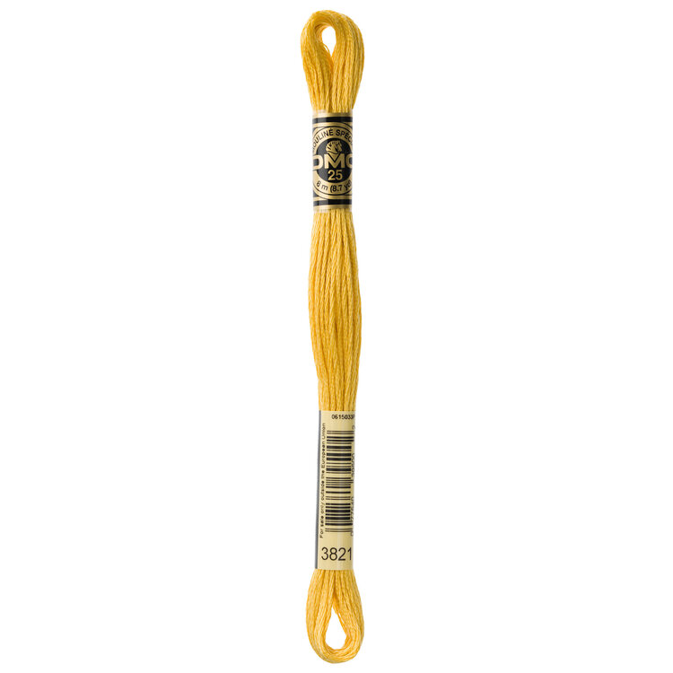 DMC Embroidery Floss 3821 (Metallic Mango)