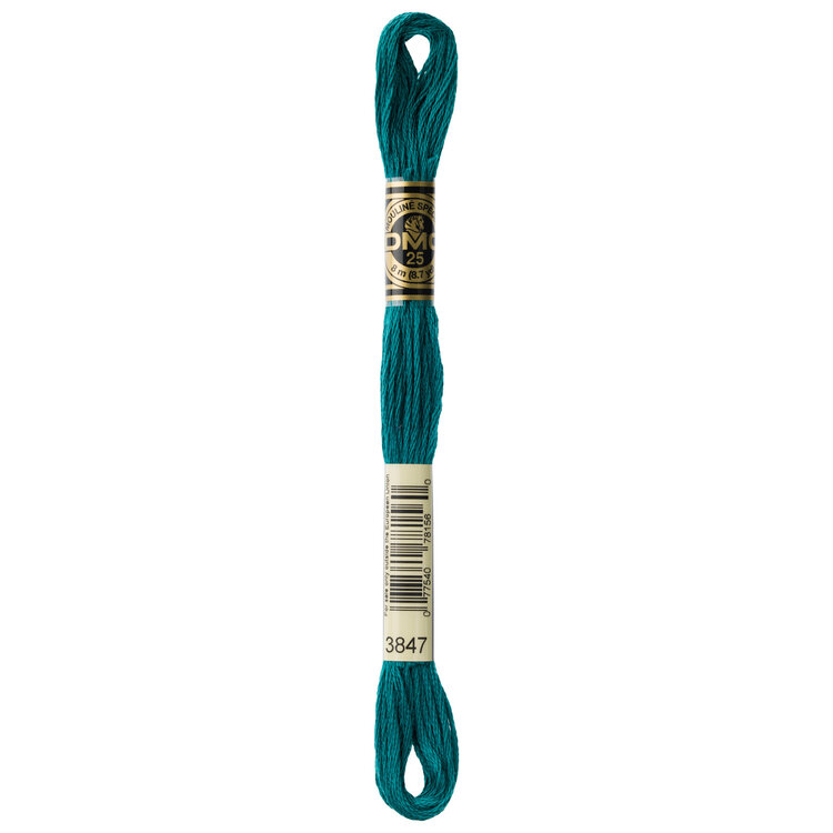DMC Embroidery Floss 3847 (Chinese Green)