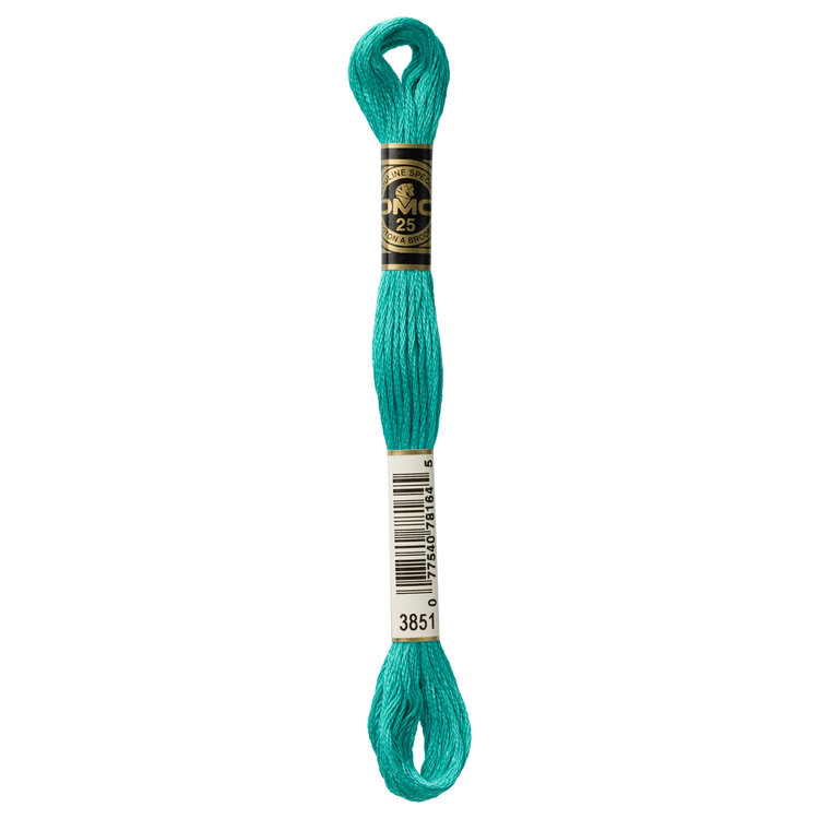DMC Embroidery Floss 3851 (Emerald Shard)
