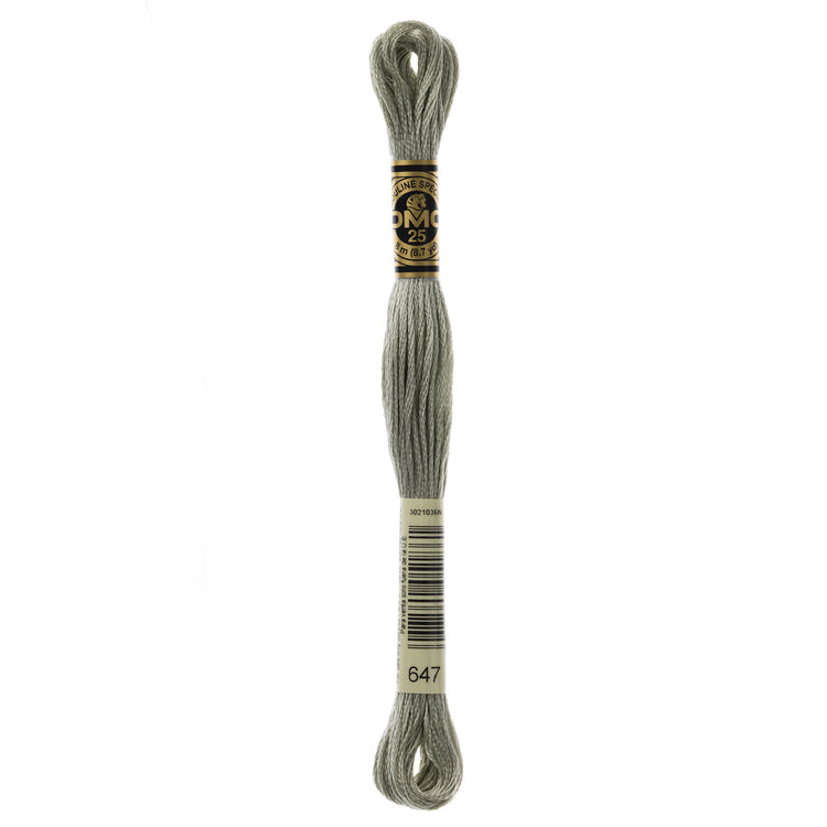 DMC Embroidery Floss 647 (Rock Grey)