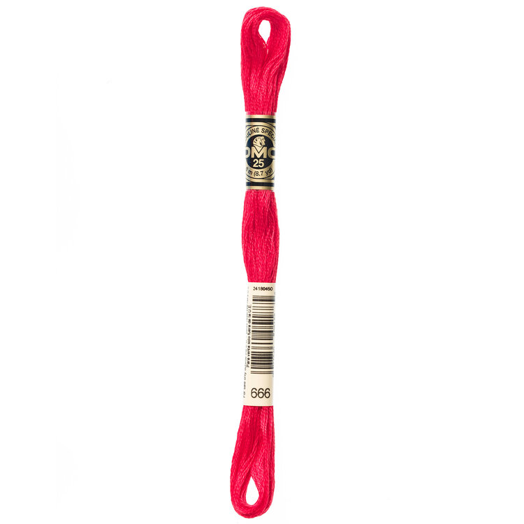 DMC Embroidery Floss 666 (Scarlet)