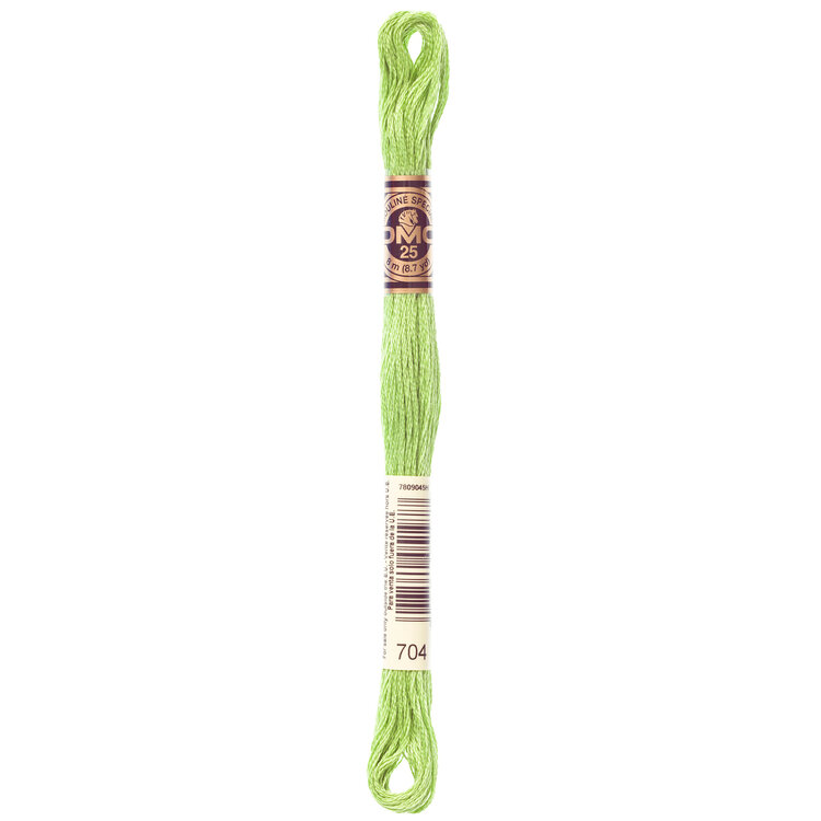 DMC Embroidery Floss 704 (Lime)