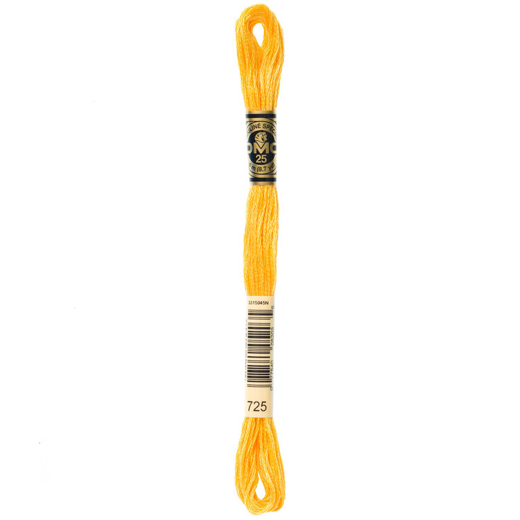 DMC Embroidery Floss 725 (Buttercup)