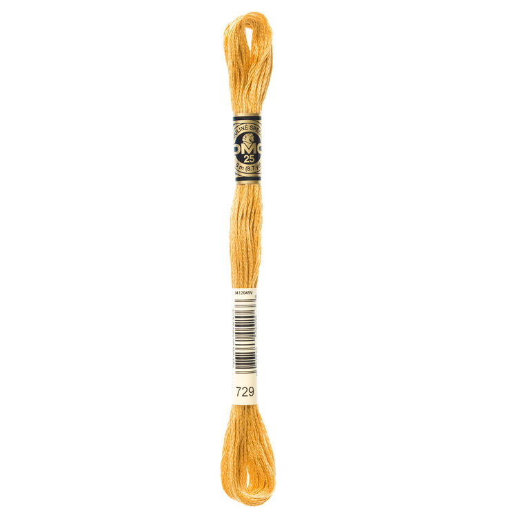DMC Embroidery Floss 729 (Honey)