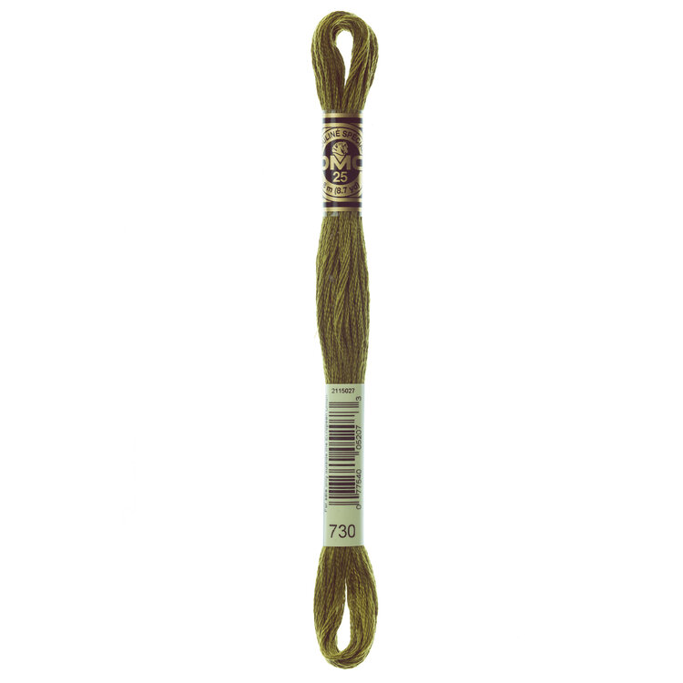 DMC Embroidery Floss 730 (Khaki)