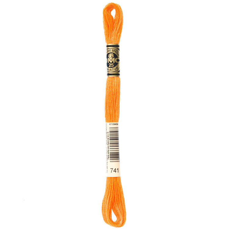 DMC Embroidery Floss 741 (Mandarin)