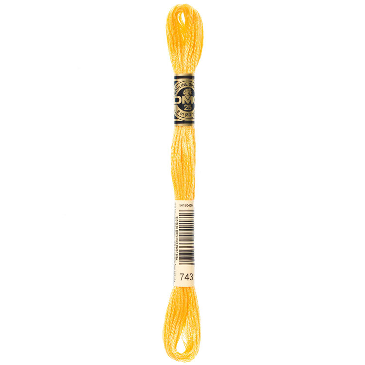 DMC Embroidery Floss 743 (Banana)