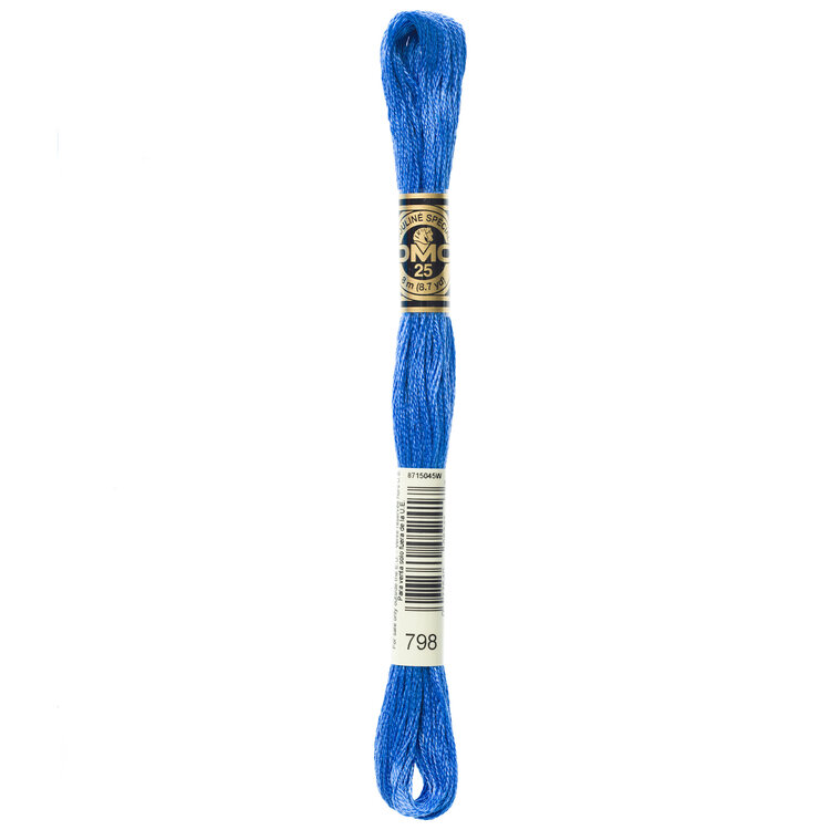 DMC Embroidery Floss 798 (Cobalt Blue)