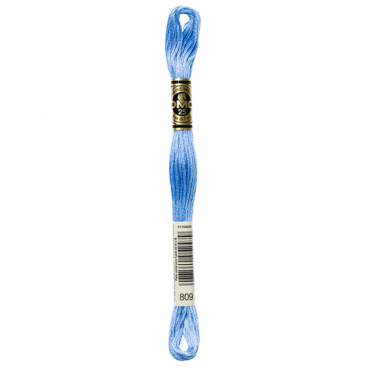 DMC Embroidery Floss 809 (Soft Blue)