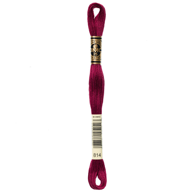 DMC Embroidery Floss 814 (Vin Rouge)