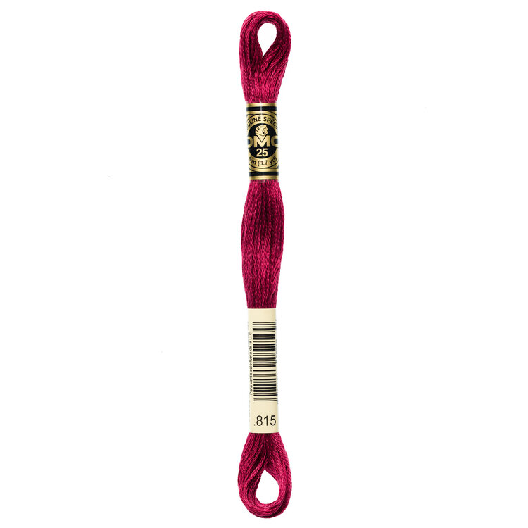 DMC Embroidery Floss 815 (Metallic Black Cherry)