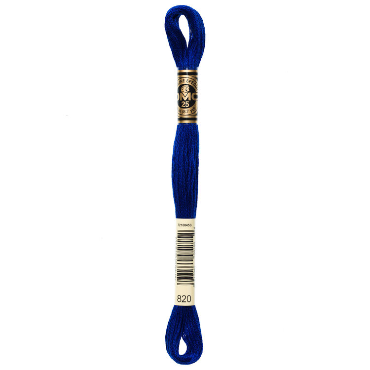 DMC Embroidery Floss 820 (Royal Blue)