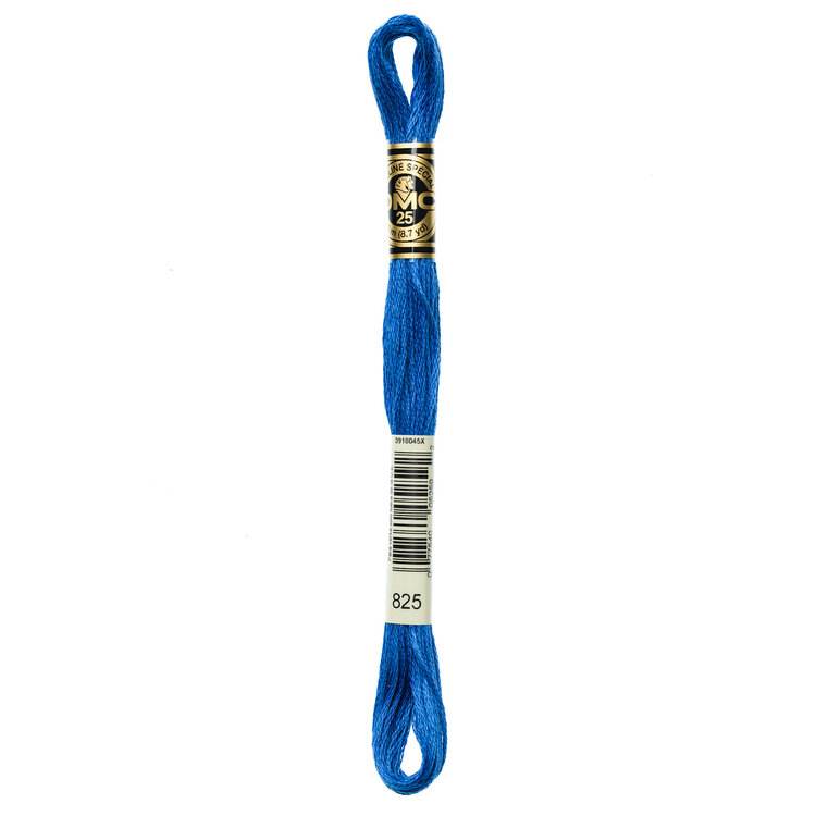 DMC Embroidery Floss 825 (Metallic Gentian Blue)