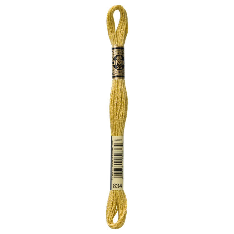 DMC Embroidery Floss 834 (Dusty Sunflower)