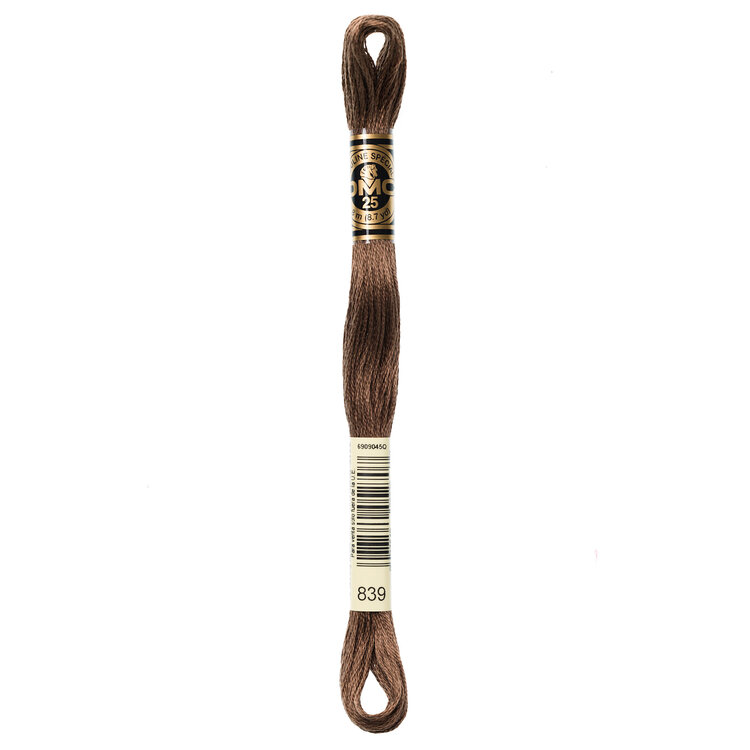 DMC Embroidery Floss 839 (Root Brown)
