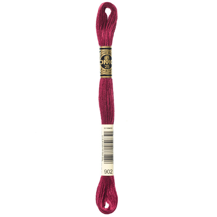 DMC Embroidery Floss 902 (Magenta Red)