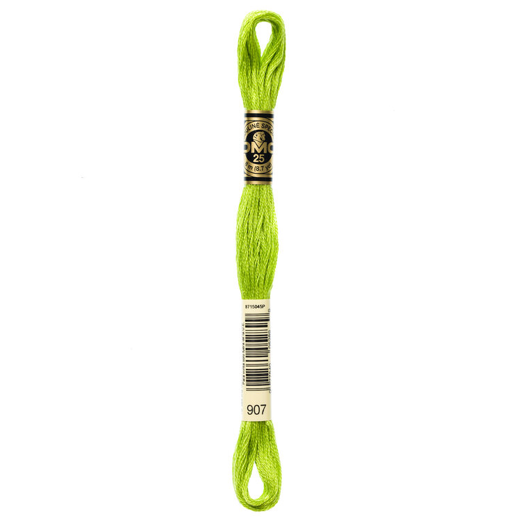 DMC Embroidery Floss 907 (Granny Smith)