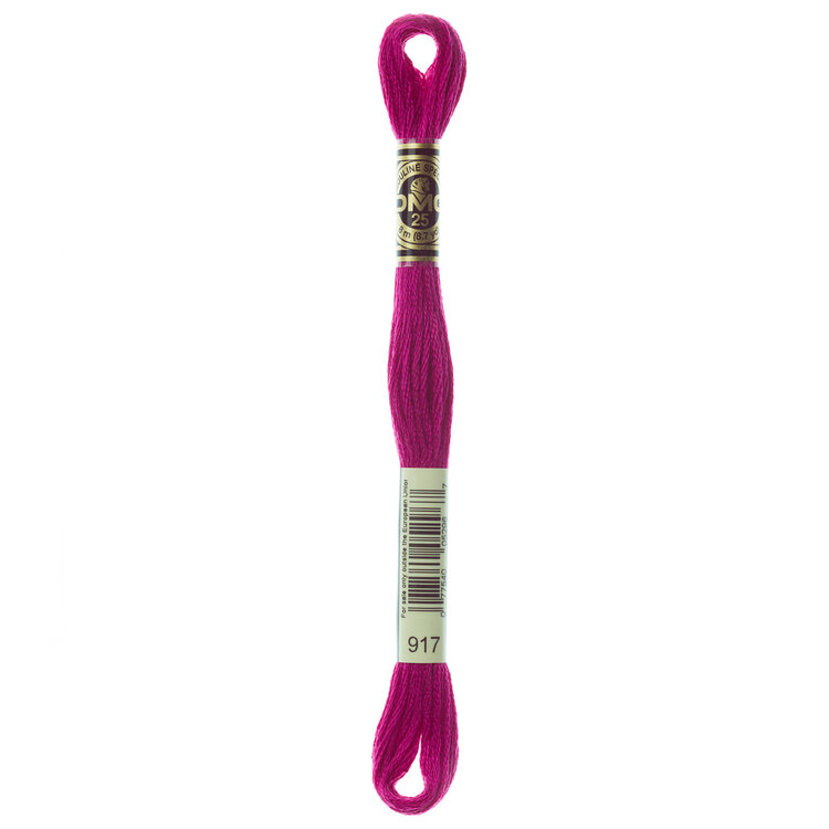 DMC Embroidery Floss 917 (Dark Magenta)