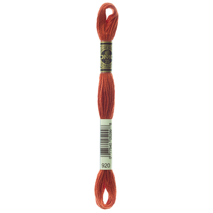DMC Embroidery Floss 920 (Sienna Ochre)