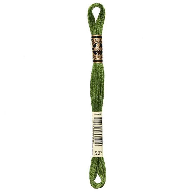 DMC Embroidery Floss 937 (Moss)