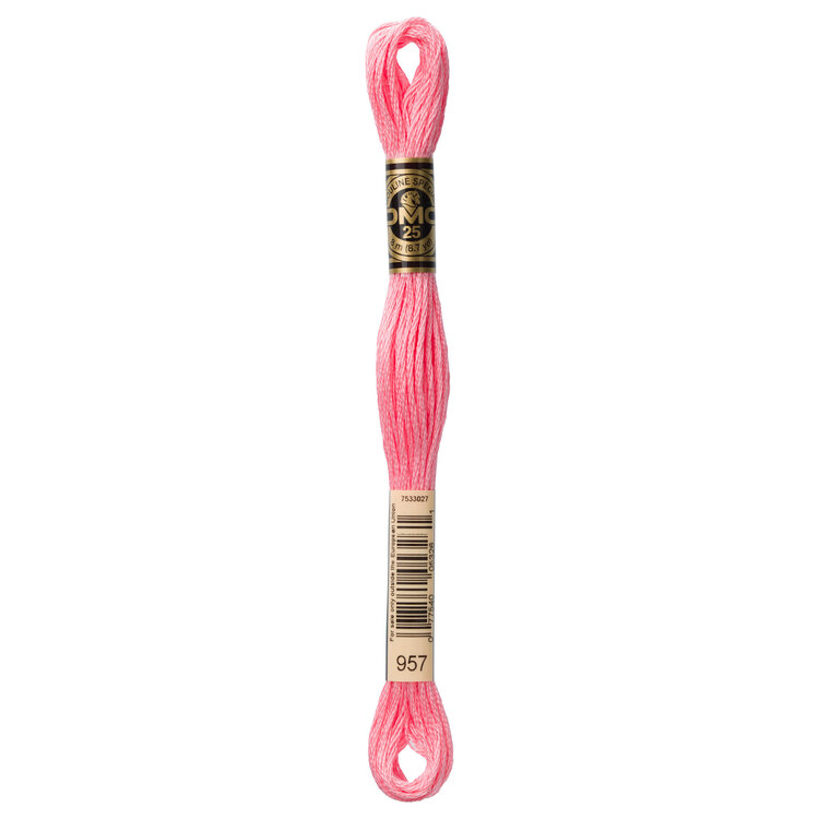 DMC Embroidery Floss 957 (Bubblegum Pink)