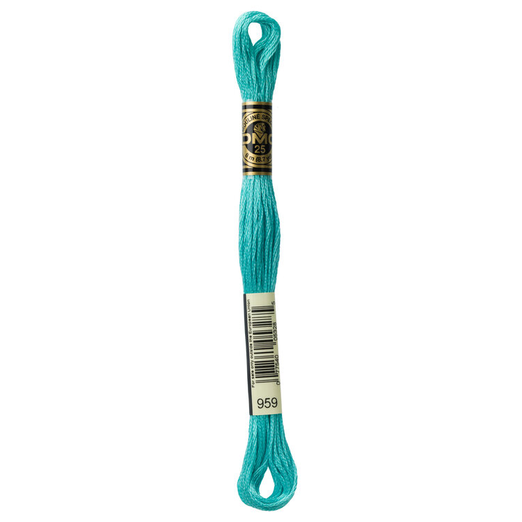 DMC Embroidery Floss 959 (Pale Viridian)