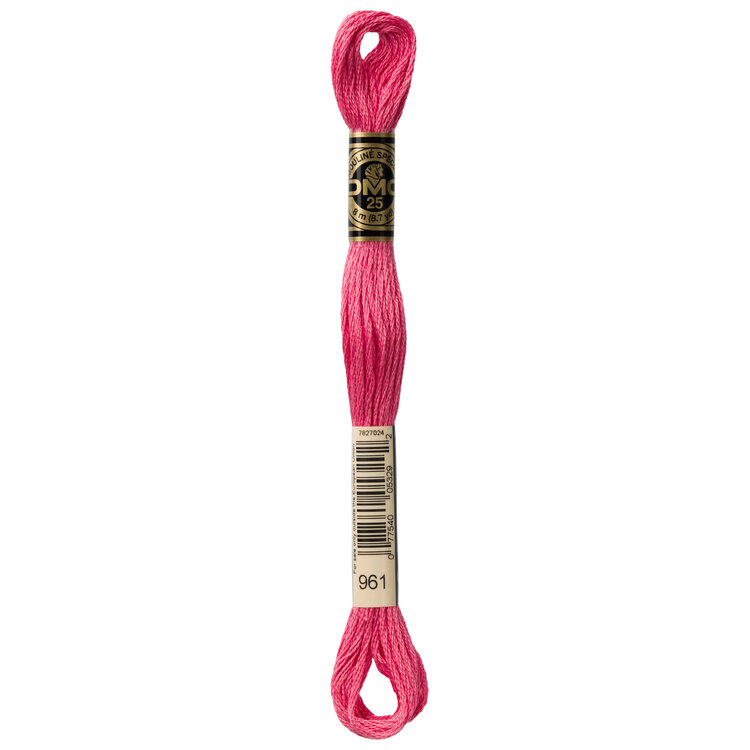 DMC Embroidery Floss 961 (Rose Garden)