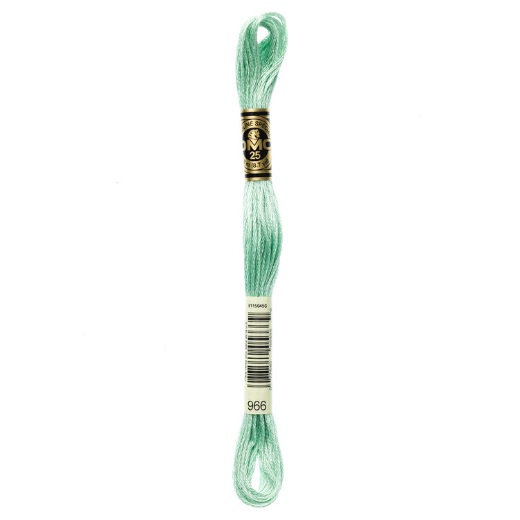 DMC Embroidery Floss 966 (Pearlescent Soft Green)