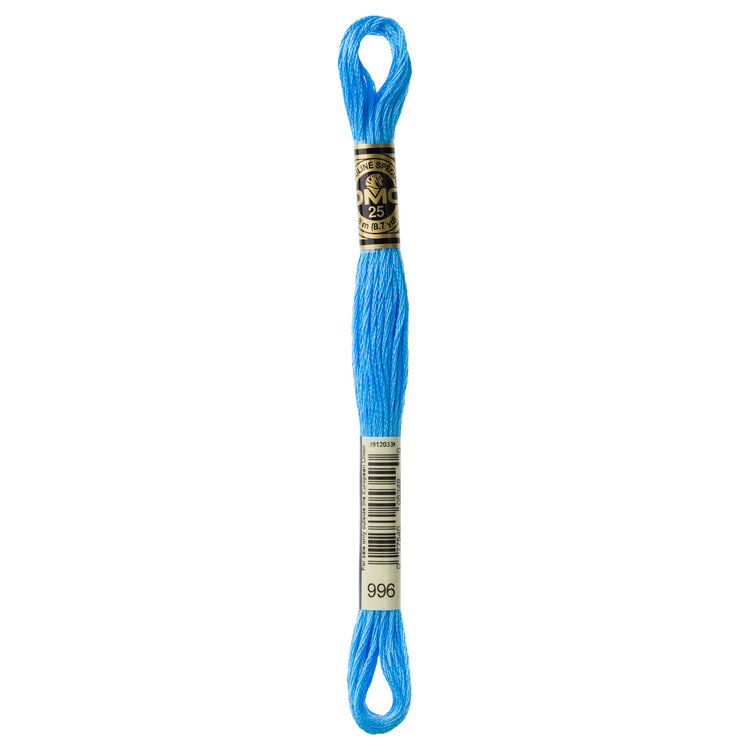 DMC Embroidery Floss 996 (Electric Blue)