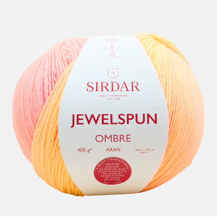 Sirdar Jewelspun Ombre Aran | 100 (Rainbow Glow)