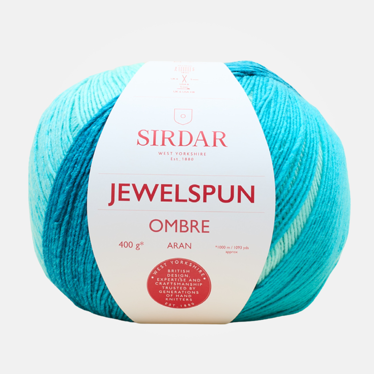 Sirdar Jewelspun Ombre Aran | 103 (Ocean Blue)