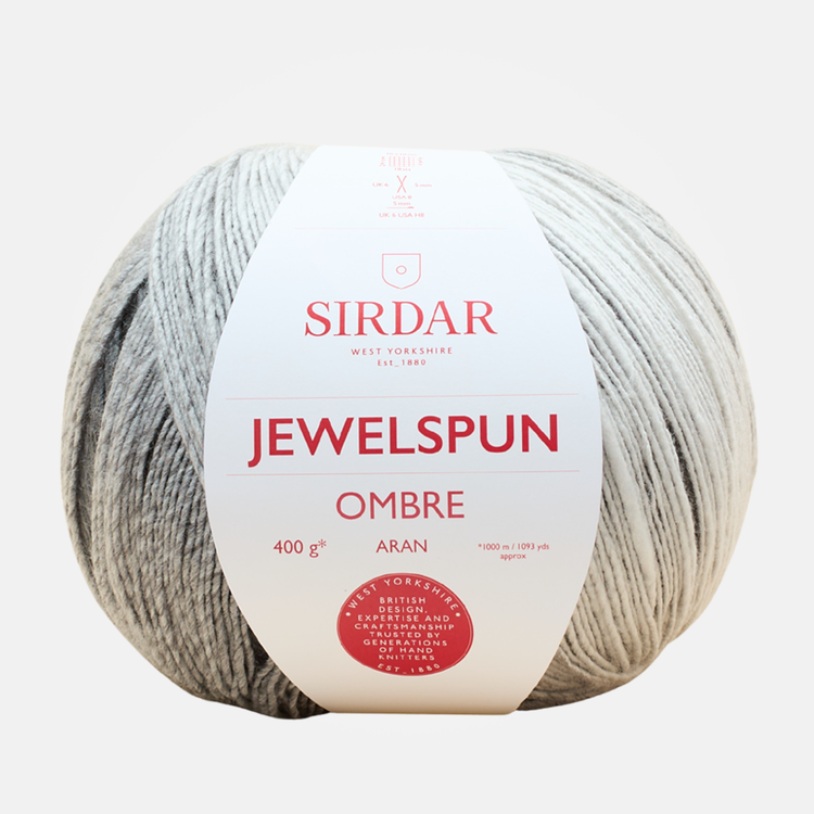 Sirdar Jewelspun Ombre Aran | 105 (Silvery Moon)