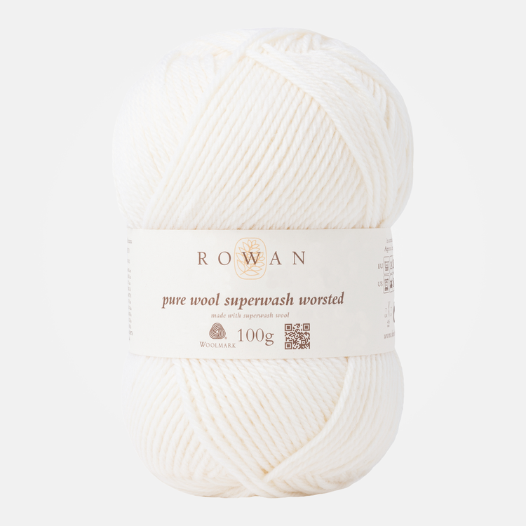 Rowan Pure Wool Superwash Worsted | 101 (Ivory)