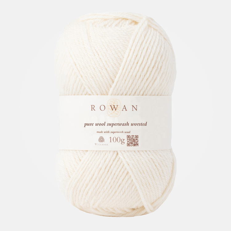 Rowan Pure Wool Superwash Worsted | 102 (Soft Cream)