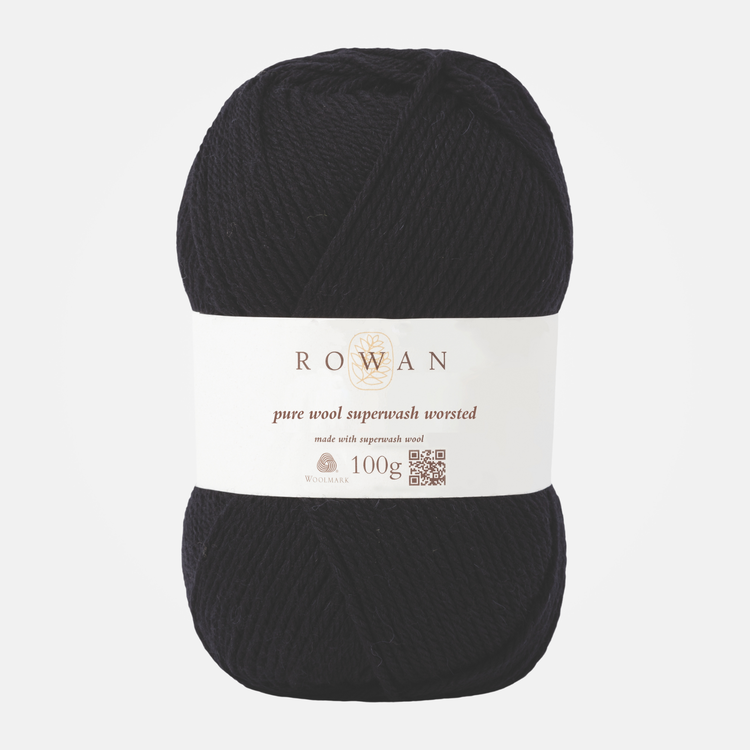 Rowan Pure Wool Superwash Worsted | 109 (Black)