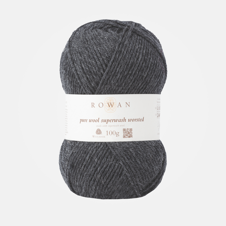Rowan Pure Wool Superwash Worsted | 155 (Charcoal Grey)