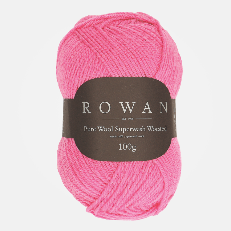 Rowan Pure Wool Superwash Worsted | 195 (Rose)