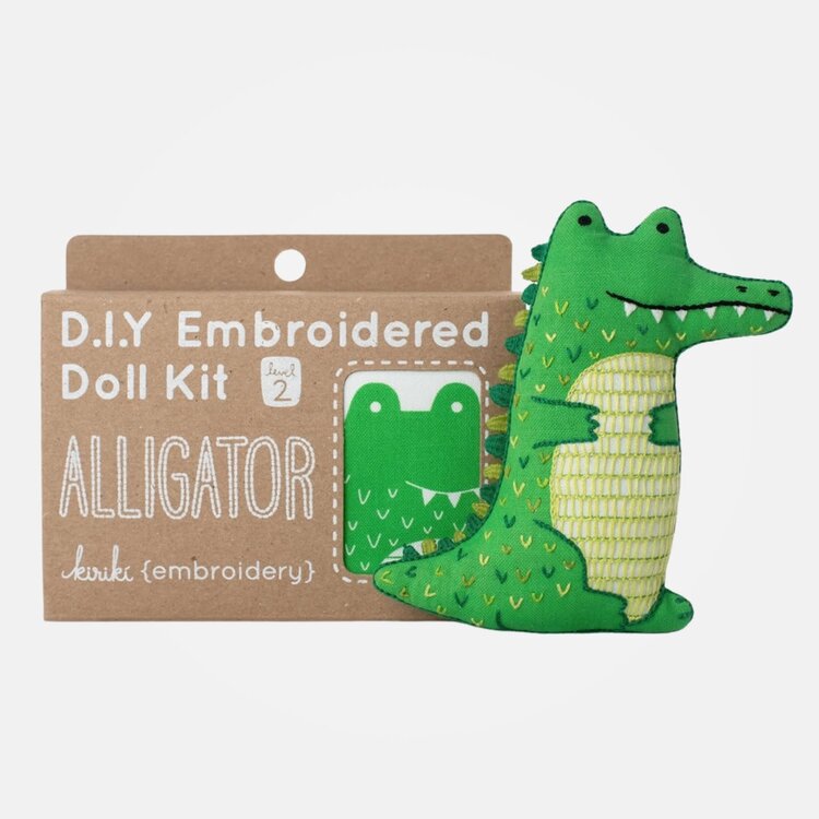 Kiriki Press Alligator Embroidery Kit