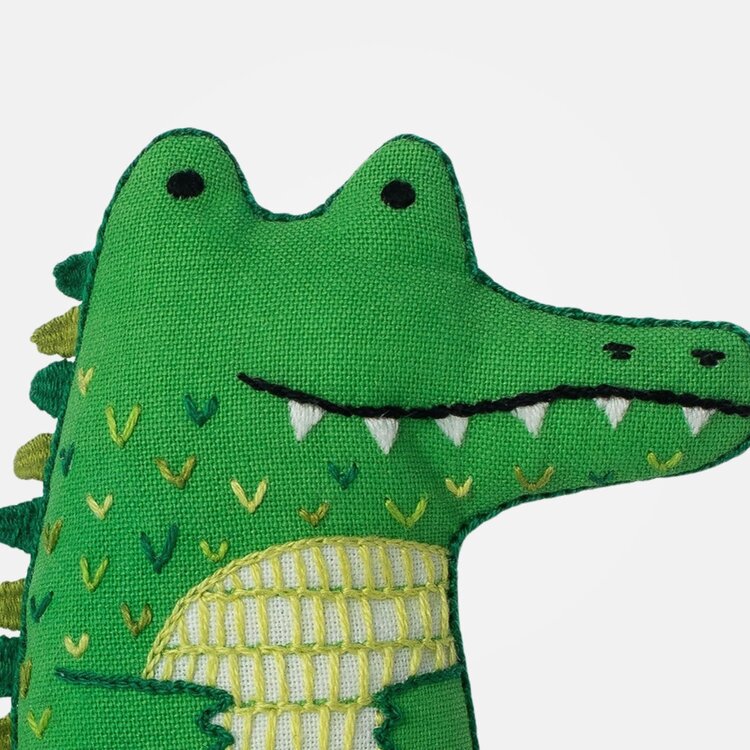 Kiriki Press Alligator Embroidery Kit