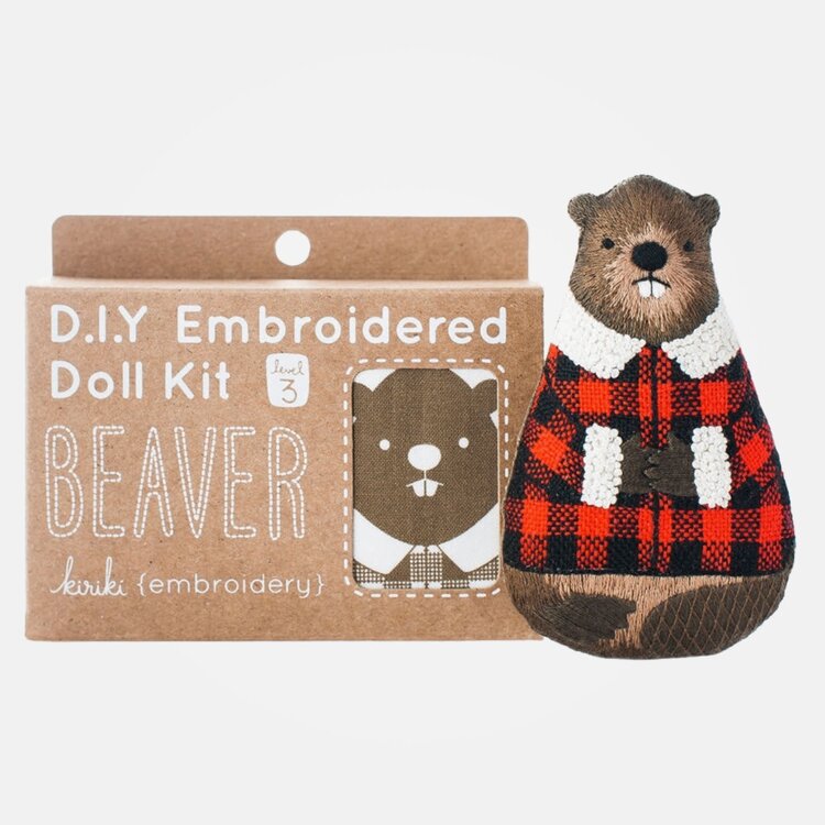 Kiriki Press Beaver Embroidery Kit