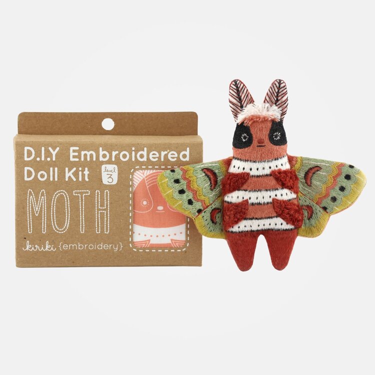 Kiriki Press Moth Embroidery Kit