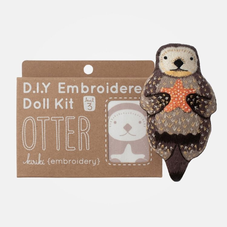 Kiriki Press Otter Embroidery Kit
