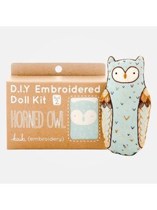 Kiriki Press Horned Owl Embroidery Kit