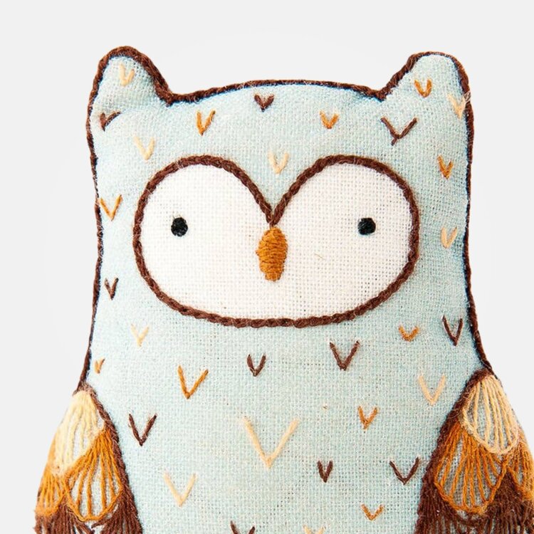 Kiriki Press Horned Owl Embroidery Kit